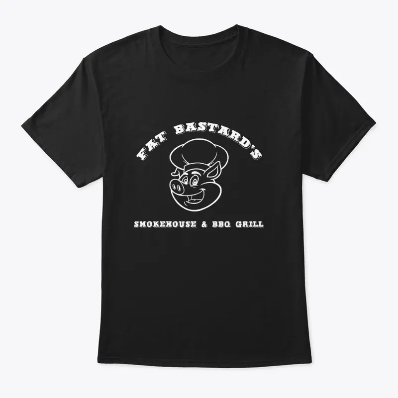 Fat Bastard Smokehouse Tee White Logo