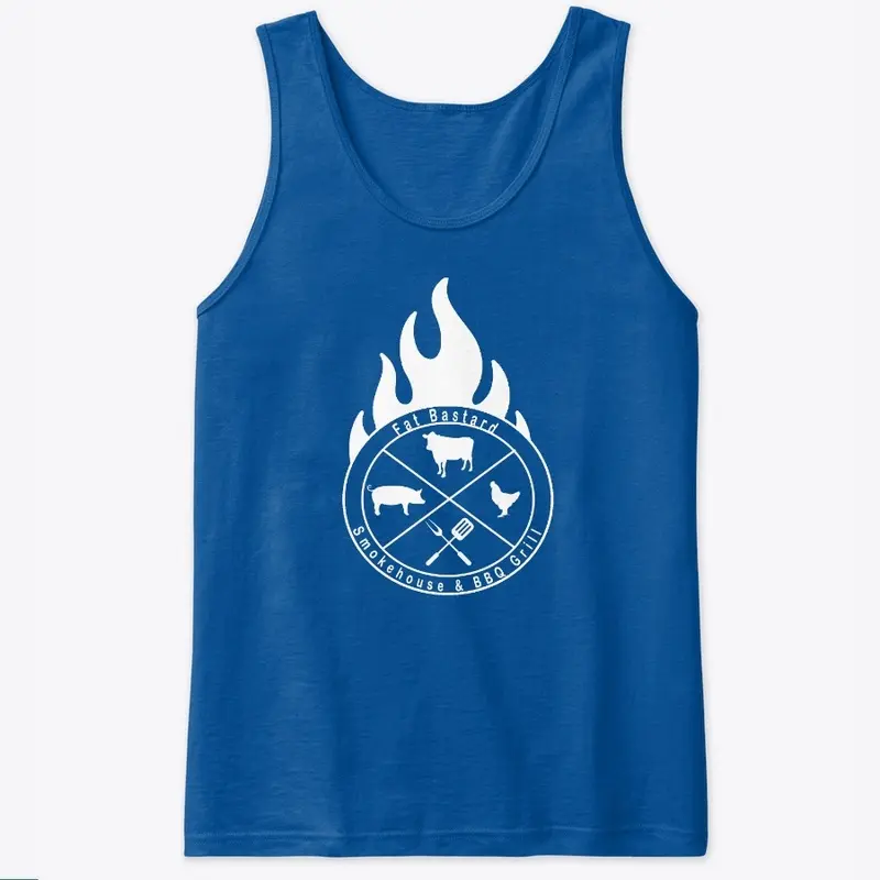 Fat Bastard Smokehouse Flame Logo Tank