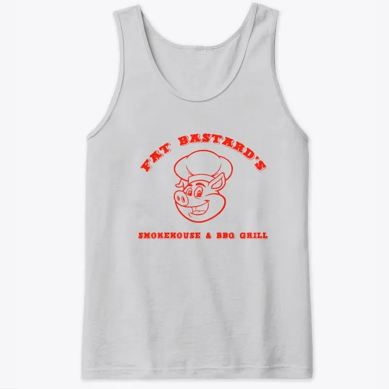 Fat Bastard Mens Tank red Logo